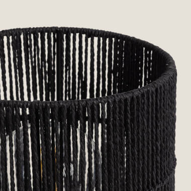 Image of Khalo Braided Paper Table Lamp ILUZZIA 