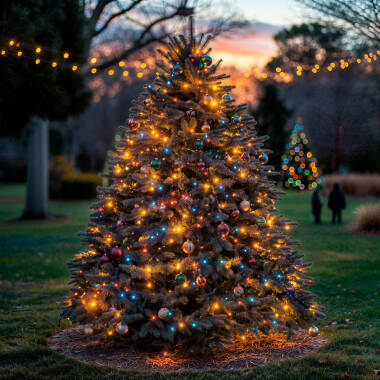 LED-Girlande Solar Außen RGB Kentia 50LEDS 7m