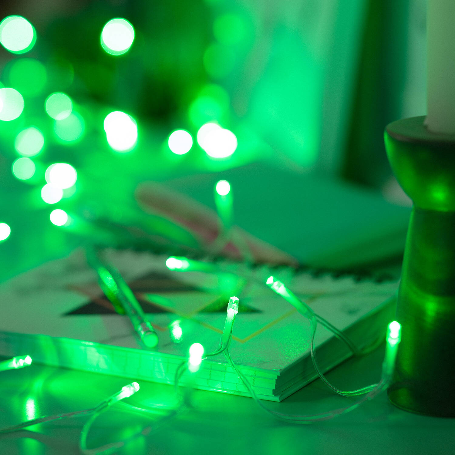 Girlanda Zewnętrzna Kabel LED z Baterią 5m