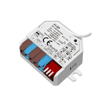 Contrôleur Ruban LED Monochrome 12-24-48V SKYDANCE V1-SP Compatible avec Bouton-Poussoir et Télécommande RF