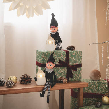 Afbeelding van Kerstman LED Hout op batterij 