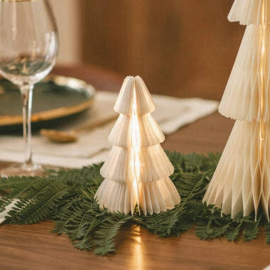 LED Weihnachtsbaum aus Papier mit Batterie Likasi