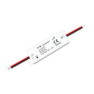 Controller Dimmer  voor mini-ledstrip, Monocolor , 12/24 V DC, compatibel met RF-Afstandsbediening SKYDANCE V1-M