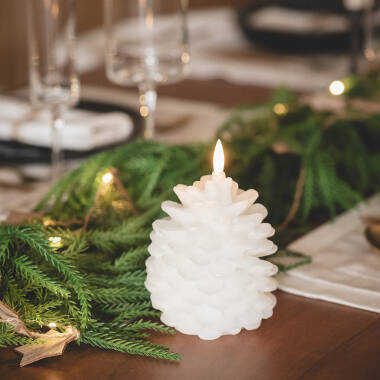 Świeca LED z Wosku Naturalnego na Baterie Konggle