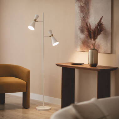 Stojací Lampa z Kovu 2 Bodová Světla Jigger