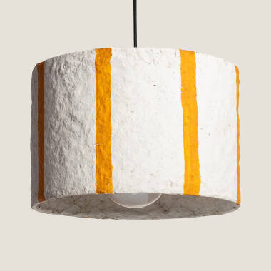 Pendelleuchte aus Pappmaché Afrah