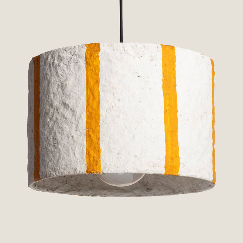 Bild von Pendelleuchte aus Pappmaché Afrah Bild von Pendelleuchte aus Pappmaché Afrah