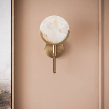 Image of Frome Metal & Glass Wall Lamp  Image of Frome Metal & Glass Wall Lamp