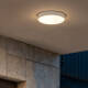 Image of White Round 25W Hublot Outdoor LED Surface Panel with motion Detector IP65 Ø175 mm
