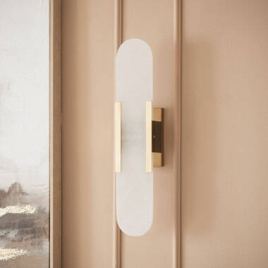 Image of Nandra Metal & Marble Wall Lamp 