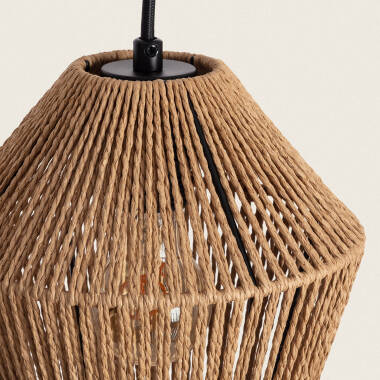 Bild von Pendelleuchte Geflochtenes Papier Kirito 3 Strahler