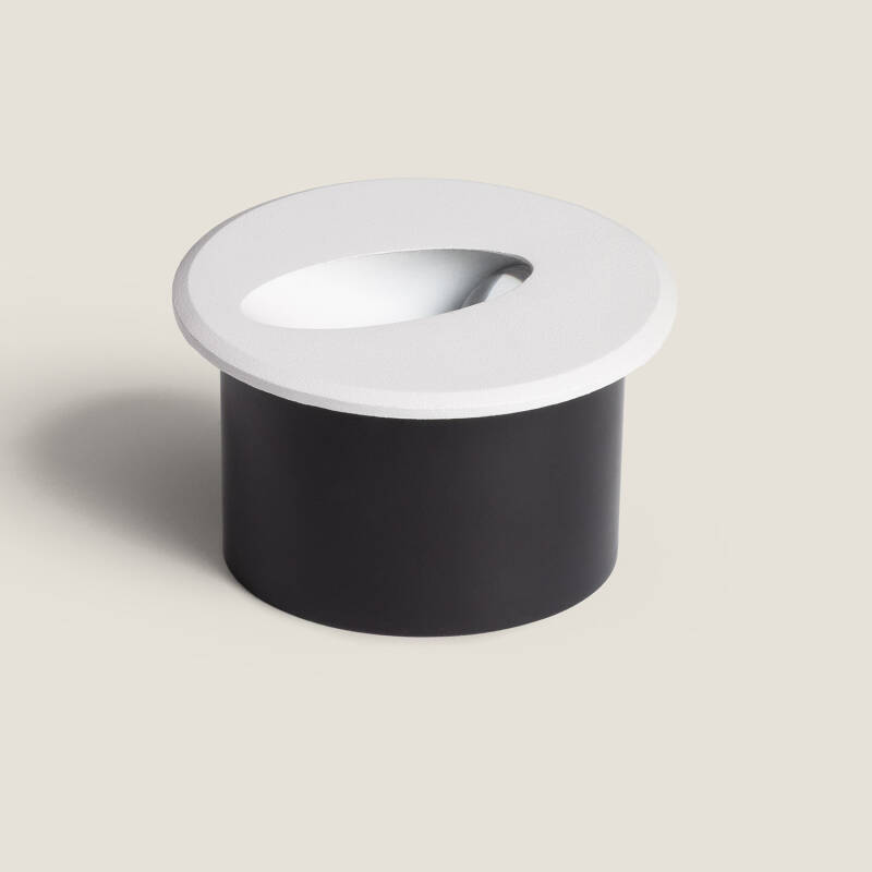 Bild von LED Wandeinbauleuchte 3W Rund Aluminium Oval Adam