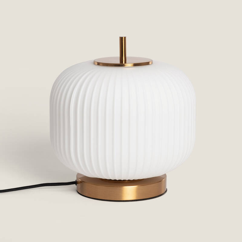 Afbeelding van Tafellamp Metaal en Glas Beca