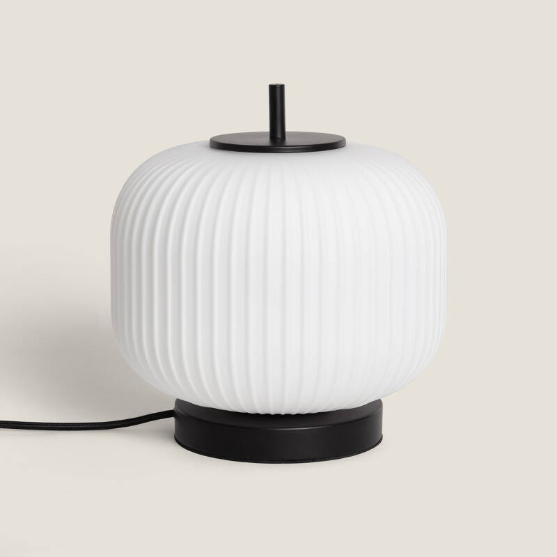 Bild von Tischlampe Metall und Glas Beca