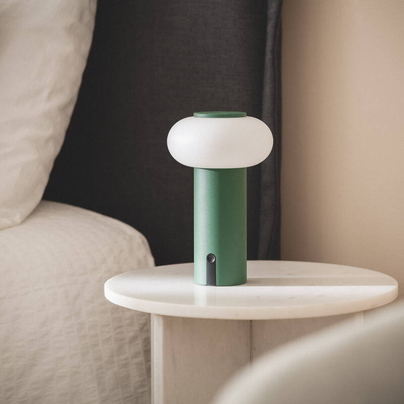 LED Tischlampe Tragbar für Aussen Metall mit Aufladbarer Batterie Katse