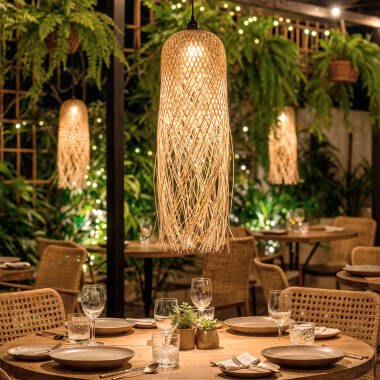 Hanglamp Bamboe Outdoor  Kawaii