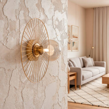 Dharma Metal & Glass Wall Lamp