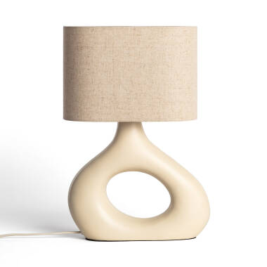 Lampada da Tavolo Resina e Tessuto Cadence