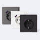 Afbeelding van Wand Contactdoos Type F met USB Luxe 990 