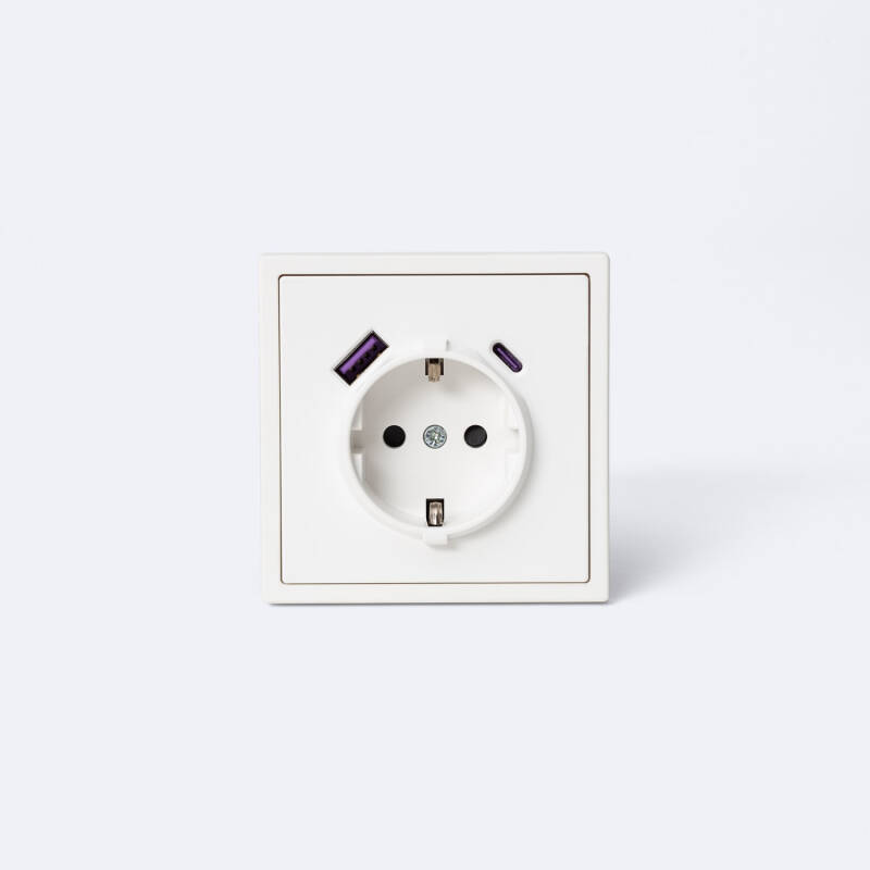 Obrázek Zásuvka Schuko Tipu F s USB Luxe 990 Obrázek Zásuvka Schuko Tipu F s USB Luxe 990