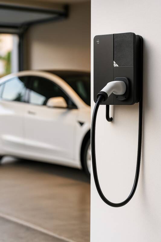 Image of 5m SMART WiFi RFID Electric Car Charger