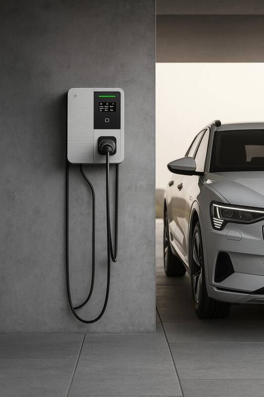 Image of 5m SMART WiFi RFID Electric Car Charger with Power Balancer