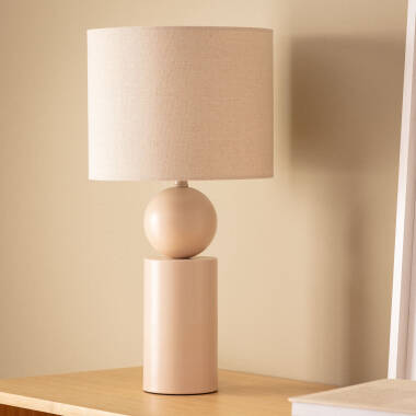 Lampe à Poser Céramique et Tissu Rahma