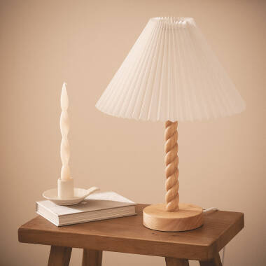 Lampada da Tavolo Legno Moorea