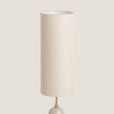 Image de Lampe à Poser Céramique et Toile Bryony