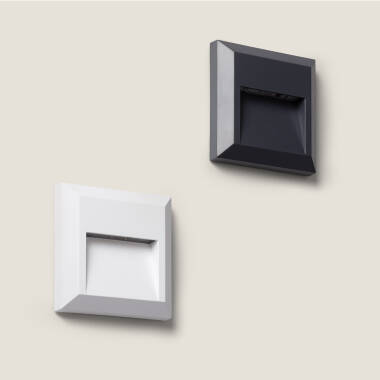 Image de Balise LED Encastrable Murale Carrée Adam