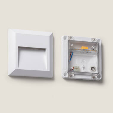 Image de Balise LED Encastrable Murale Carrée Adam