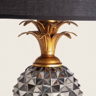 Obrázek Stolní Lampa z Látky a Kovu Samoa 