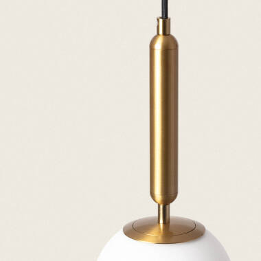 Bild von Pendelleuchte Metall und Glas Oto