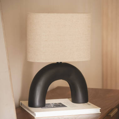 Lampe à Poser Céramique et Tissu Callie