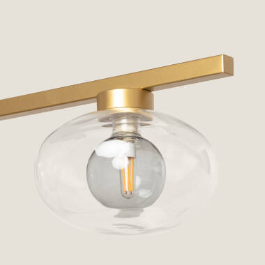 Afbeelding van Hanglamp  Aluminium en Glas  Hassi 5 Spots