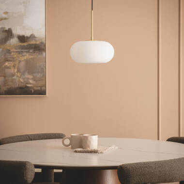 Bild von LED Pendelleuchte 9W Metall und Glas Keyla