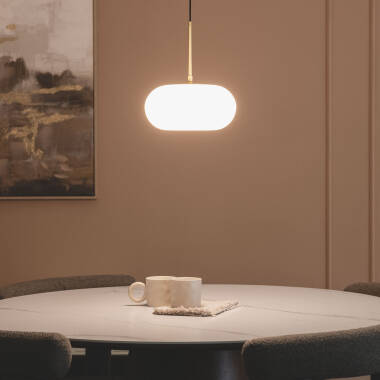 Bild von LED Pendelleuchte 9W Metall und Glas Keyla