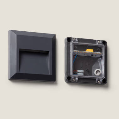 Image of Adam Square Recessed LED Wall Light 