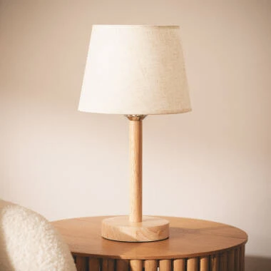 Rowy Portable Wooden LED Table Lamp with USB Rechargeable Battery