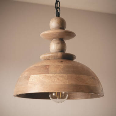 Pendelleuchte Holz Solstice ILLUZIA