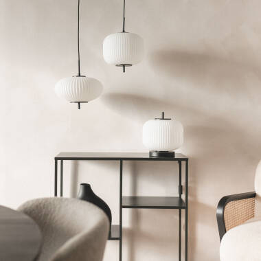 Bild von Pendelleuchte Metall und Glas Beca Bild von Pendelleuchte Metall und Glas Beca