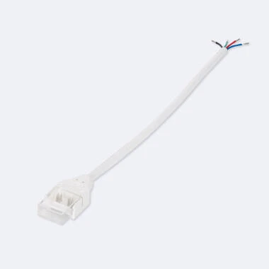 Connettore Hippo con cavo per striscia LED RGB 220V WCOB Silicone FLEX Larghezza 12 mm