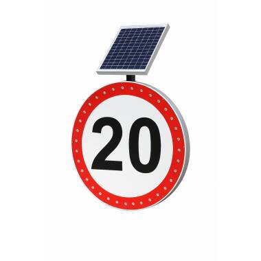 Verkeersbord voor maximumsnelheid op Zonne-energie 3W IP54