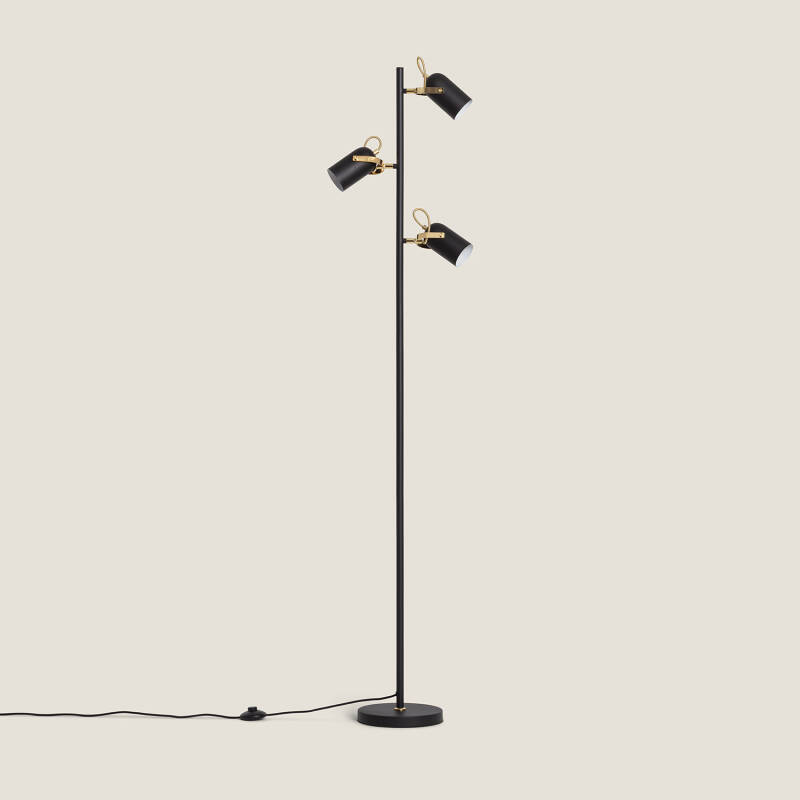 Image of Black Cano Floor Lamp x3