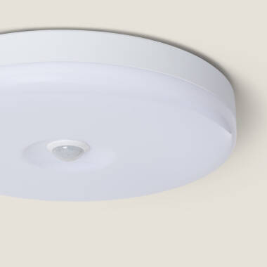 Afbeelding van Plafondlamp LED 12W Rond Ø216 mm No Flicker met PIR Bewegingssensor en Schemeringsensor
