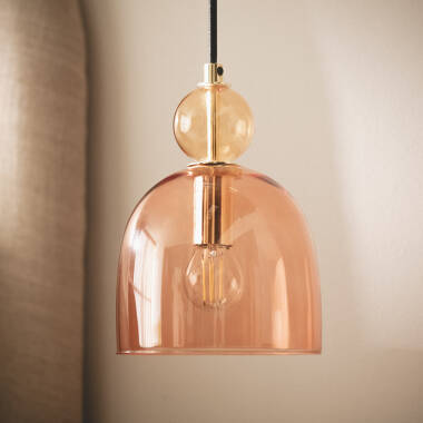 Mono-Baudelaire Metal & Glass Pendant Lamp