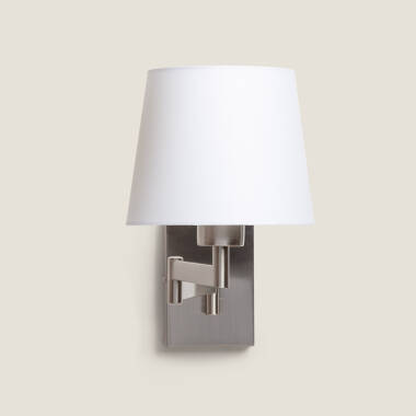 Image of Ugani Metal & Fabric Adjustable Wall Light