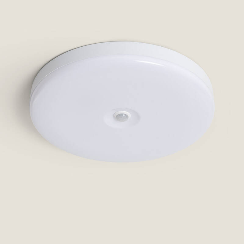 Bild von LED-Deckenleuchte 18W Rund Ø290 mm No Flicker mit Bewegungssensor PIR und Dämmerungssensor