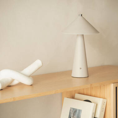 Image of 3W Nhalma Outdoor Leather & Metal Portable Metal LED Table Lamp with Rechargable Battery USB Image of 3W Nhalma Outdoor Leather & Metal Portable Metal LED Table Lamp with Rechargable Battery USB