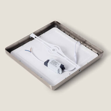 Bild von LED-Leuchte 24W Eckig Metall 300x300 mm Design Silber